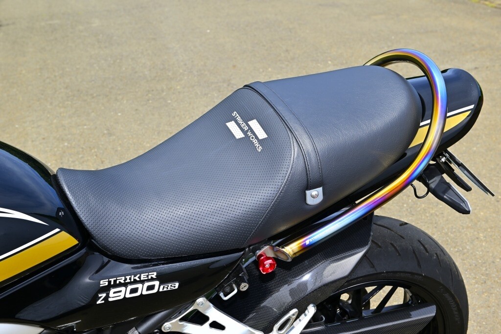 STRIKER ストライカー チタンカスタムグラブバー Z900RS CAFE Z650RS KAWASAKI カワサキ グラブバー・タンデムバー・シーシーバー 外装