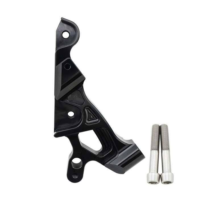 REVOLUTION レボリューション Front Brake Caliper Bracket Racing Disc 300mm FORZA-300 FORZA-350 NEW Black FORZA300 FORZA350 HONDA ホンダ キャリパーサポート・ブラケット ブレーキ TYPE:For Brembo 4P M4 (100 mm)|ウェビック 店