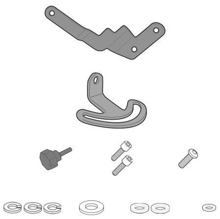 Givi Indonesia ジビインドネシア D5108KIT Windscreen Fitting Kit R 1200 GS Adventure BMW スクリーン取付けステー・部品 外装|ウェビック 店