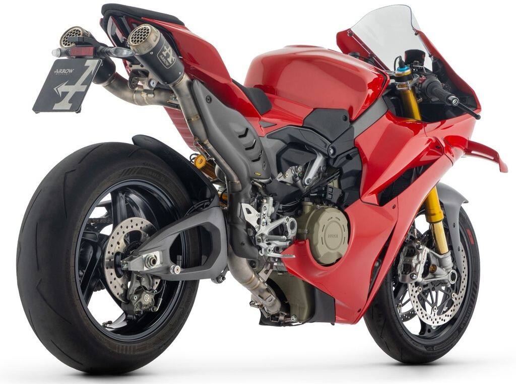 ARROW アロー COMPETITION フルエキゾースト 'ダーク' チタンサイレンサー付 Panigale V4 DUCATI ドゥカティ フルエキゾーストマフラー マフラー｜ウェビック　店