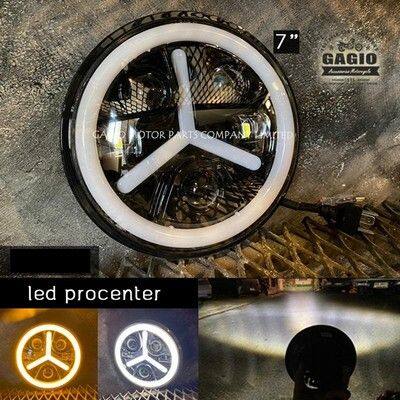 GAGIO MOTOR PARTS ガジオモーターパーツ LED Projector headlights Benz pattern 7-inch ヘッドライト 灯火類 電装系｜ウェビック　店 11,850円