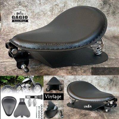 GAGIO MOTOR PARTS ガジオモーターパーツ Vintage spring seat black シート シート関連 外装