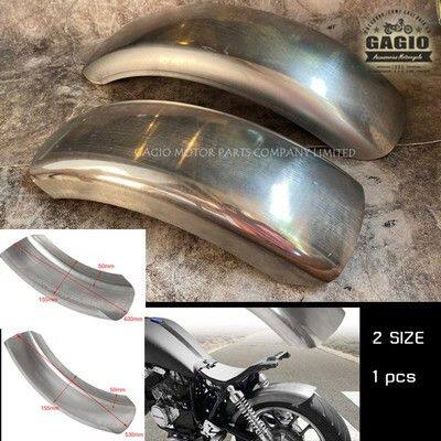 GAGIO MOTOR PARTS ガジオモーターパーツ Raised-edge fender vintage custom fits all models フェンダー前後セット フェンダー関連 外装|ウェビック 店