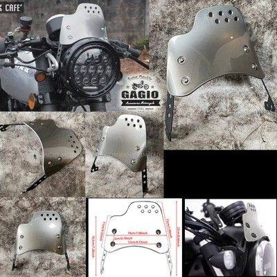 GAGIO MOTOR PARTS ガジオモーターパーツ Perforated vintage custom windscreen fits all models スクリーン 外装