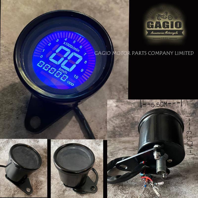 GAGIO MOTOR PARTS ガジオモーターパーツ Black speed meter 多機能タコ・スピードデジタルメーター メーター・インジケーター関係 電装系