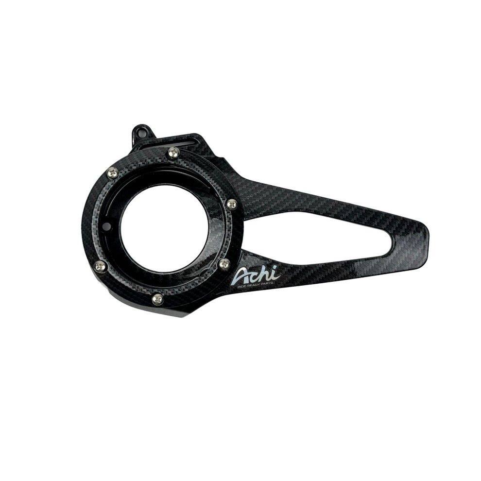 Achi Motorbike アチモーターバイク FAN COVER HONDA LEAD125 4-VALVE ENGINE LEAD 125 ホンダ クランクケースカバー エンジンパーツ エンジン COLOR：Carbon Film - Carbon Film Ring