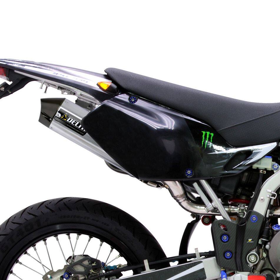 DELTA デルタ バレル4サイレンサー KLX250/Dトラッカー ’-07 【レース用】 250SB KLX250 Dトラッカー SUZUKI スズキ KAWASAKI カワサキ スリップオンマフラー マフラー