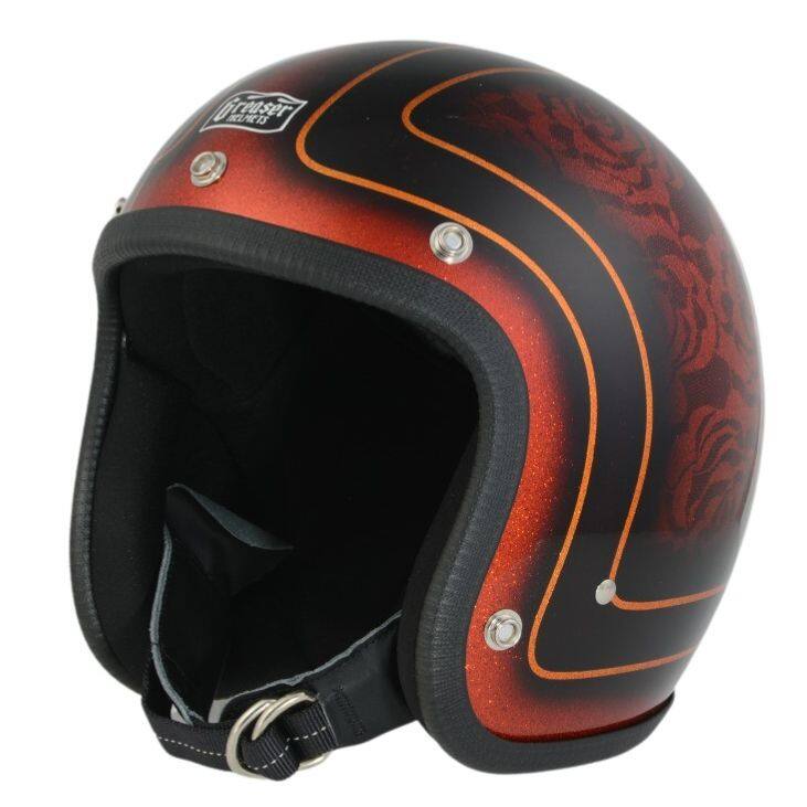 DIN MARKET ディンマーケット GREASER Custom Lace Paint Design II ヘルメット ジェットヘルメット