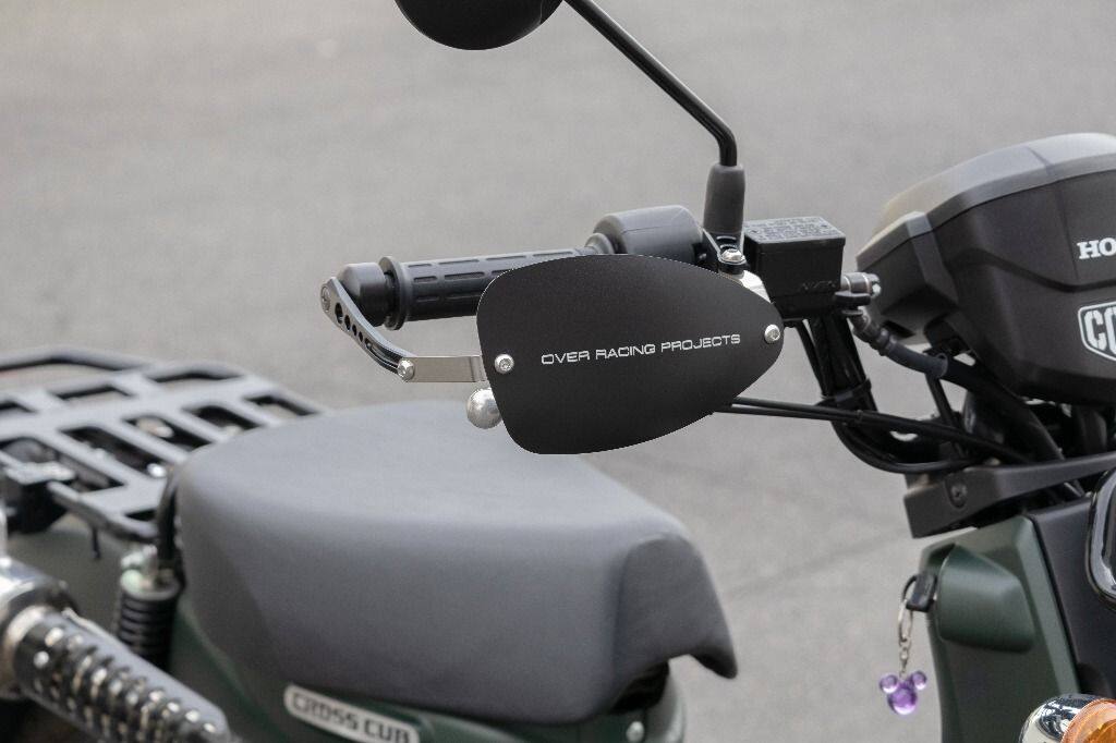 OVER オーヴァー ナックルガード クロスカブ110 HONDA ホンダ ハンドガード・ナックルガード ハンドル周辺パーツ ハンドル カラー:ブラック アルマイト仕上げ|ウェビック 店