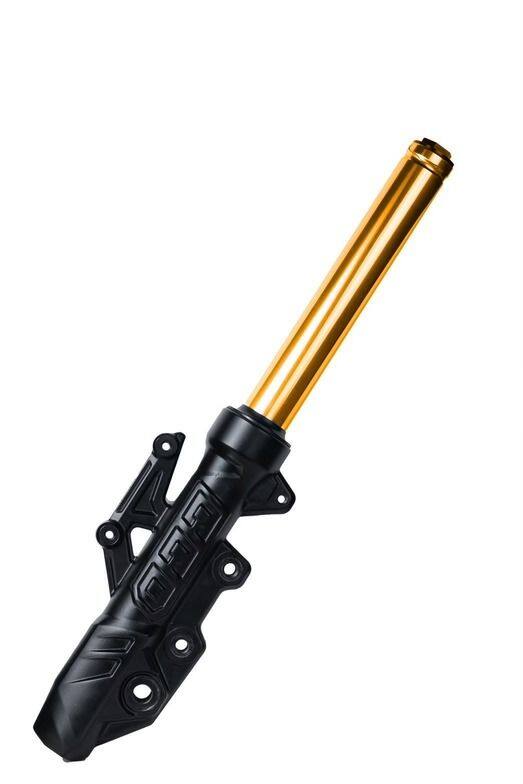 CCD Factory シーシーディーファクトリー CC Cast OEM-Style Front Fork Set AUGUR BWS 125 CYGNUS GRYPHUS X FORCE YAMAHA ヤマハ フロントフォーク サスペンション 足回り Color：Gold / Add-on：Preload Adjustable Top Cap