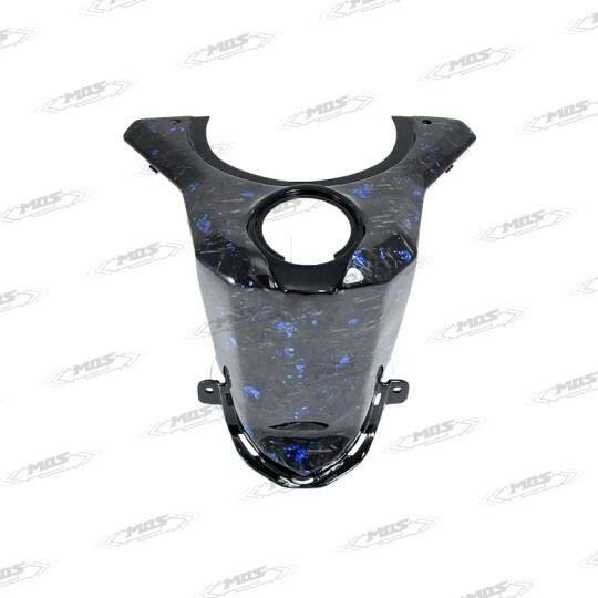 MOS モス Forged Blue Foil Carbon Fiber Ignition Cover AK 550 KYMCO キムコ キーシリンダーカバー 外装