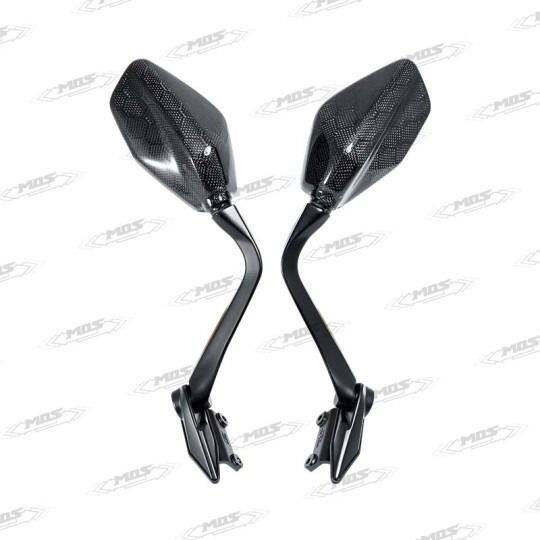 MOS モス Honeycomb Carbon Fiber Left & Right Rearview Mirror Covers AK 550 KYMCO キムコ ミラー ハンドル|ウェビック 店