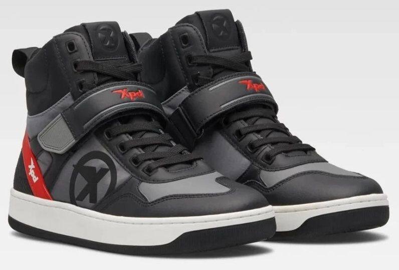 XPD エックスピーディー MOTO PRO SNEAKERS［モト プロ スニーカーズ アンスラサイト／レッド］ライディングシューズ ライディングシューズ フットウェア