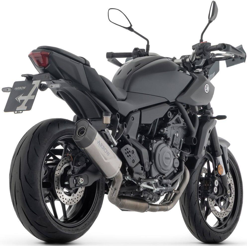 ARROW アロー Homologated full system with Indy Race EVO silencer MT-07 YAMAHA ヤマハ フルエキゾーストマフラー マフラー Silencer material：aluminium Dark