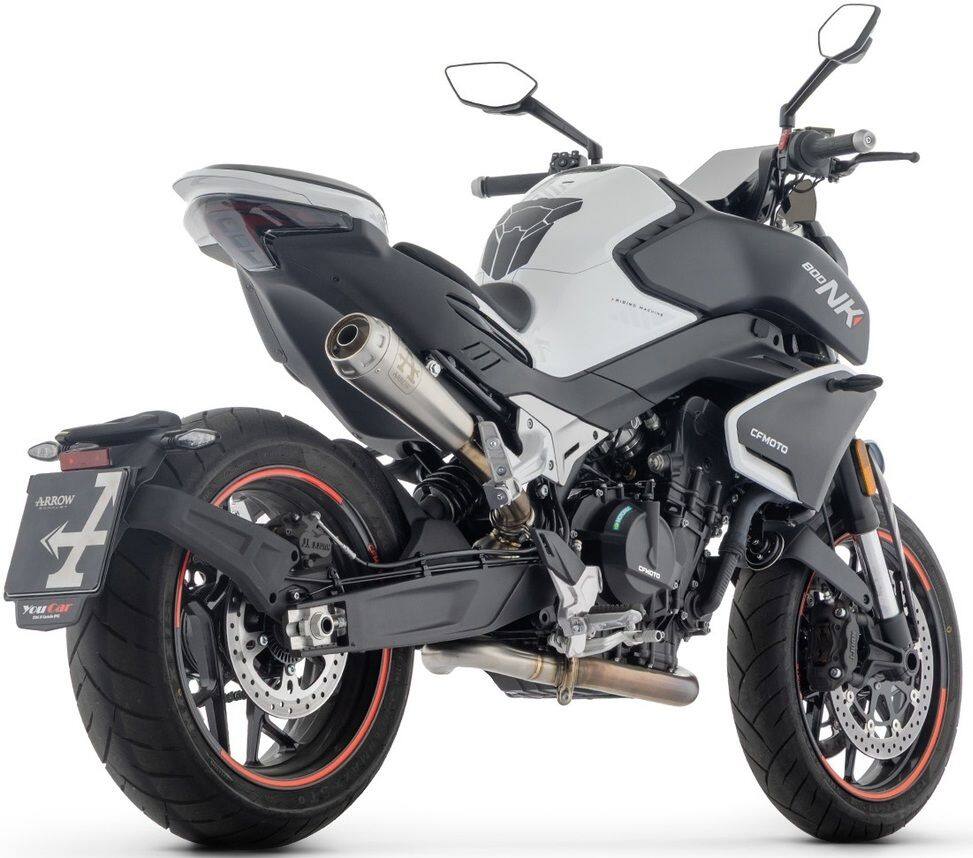 ARROW アロー Nichrom Pro-Race silencer 800 NK CFMOTO スリップオンマフラー マフラー Silencer material：stainless steel Dark