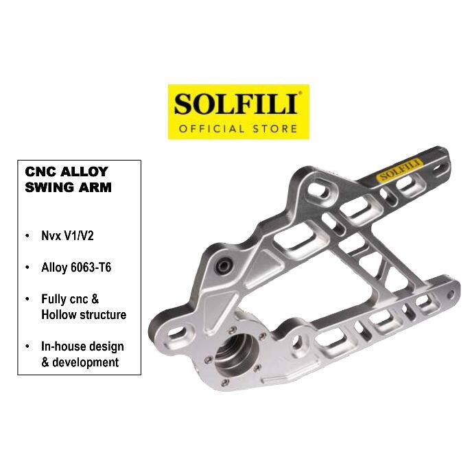 SOLFILI ソルフィリ Alloy Swing Arm Nvx AEROX155 AEROX 155 NVX YAMAHA ヤマハ スイングアーム 足回り｜ウェビック　店