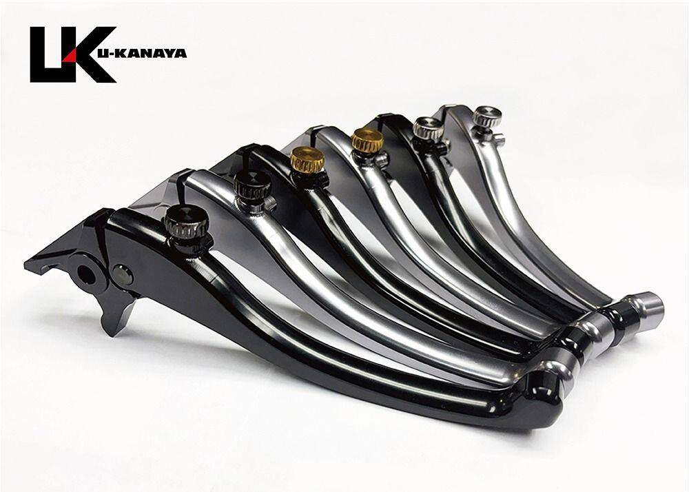 U-KANAYA ユーカナヤ クラシックタイプ アルミビレットレバーセット CB125R CB150R CB250R HONDA ホンダ ブレーキ・クラッチレバーセット ハンドル周辺パーツ ハンドル