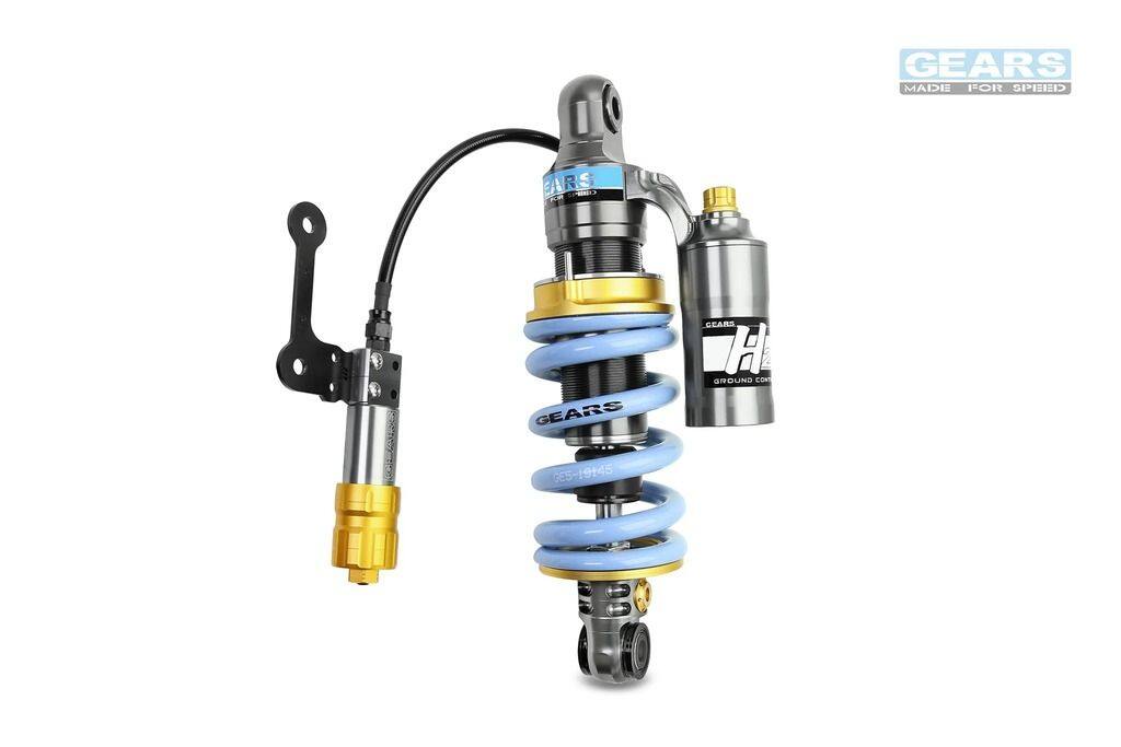 GEARS RACING ギアーズレーシング H2 リアサスペンション 650GT CFMOTO サスペンション 足回り カラー：クラシックブラック / タイプ：油圧スプリングプリロードなし