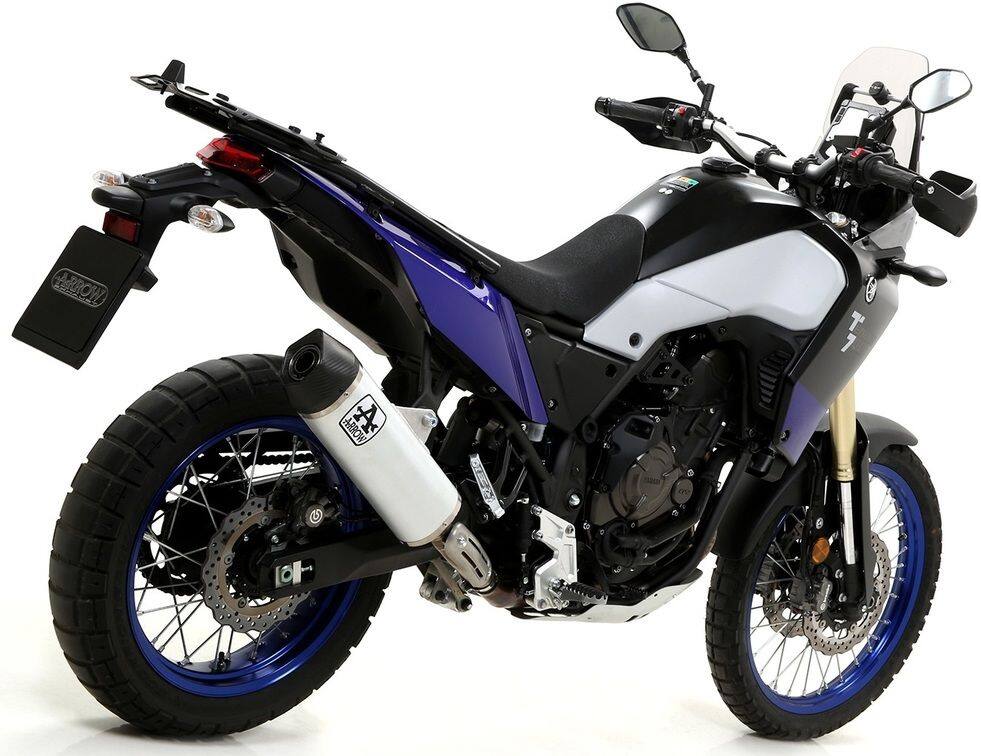 ARROW アロー Indy Race サイレンサー カーボンエンドキャップ付き Tenere 700 YAMAHA ヤマハ スリップオンマフラー マフラー サイレンサー材質:アルミニウム|ウェビック 店