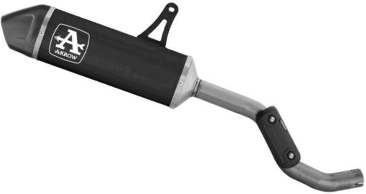 ARROW アロー Indy Race aluminium 'Dark' silencer with carby end cap Valico 525DSX スリップオンマフラー マフラー