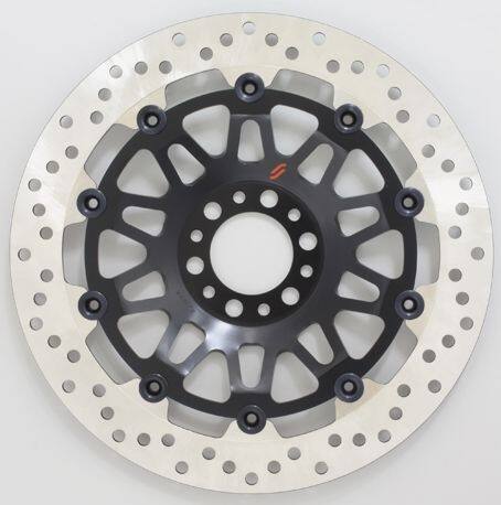 SUNSTAR サンスター PREMIUM RACING [プレミアムレーシング] フロントディスクローター GSX1000S 刀 GSX1100S GSX750S SUZUKI スズキ ブレーキディスクローター ブレーキ 左用 / インナータイプ：M / アウター：ホールタイプ / フローティングピンカラー：オレンジ｜ウェビック　店