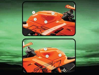 EAZI-GUARD イージーガード PPF FULL TANK PROTECTION 990 RC R KTM プロテクションフィルム・保護フィルム 外装 カラー：マットサーフェス (艶なし)｜ウェビック　店