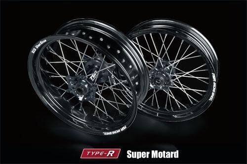 TGR TECHNIX GEAR TGRテクニクスギア TYPE-R Super Motard(モタード)用ホイール(F単体) TF 250-E TRIUMPH トライアンフ ホイール ホイール関連 足回り ハブカラー：ブルー / ブラックスポーク：なし / ニップルカラー：シルバー(ノーマル品) 56,265円