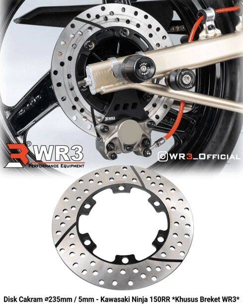 WR3 ダブルアールスリー Rear Disc Brake Rotor Ninja 150RR KAWASAKI カワサキ ブレーキディスクローター ブレーキ｜ウェビック　店