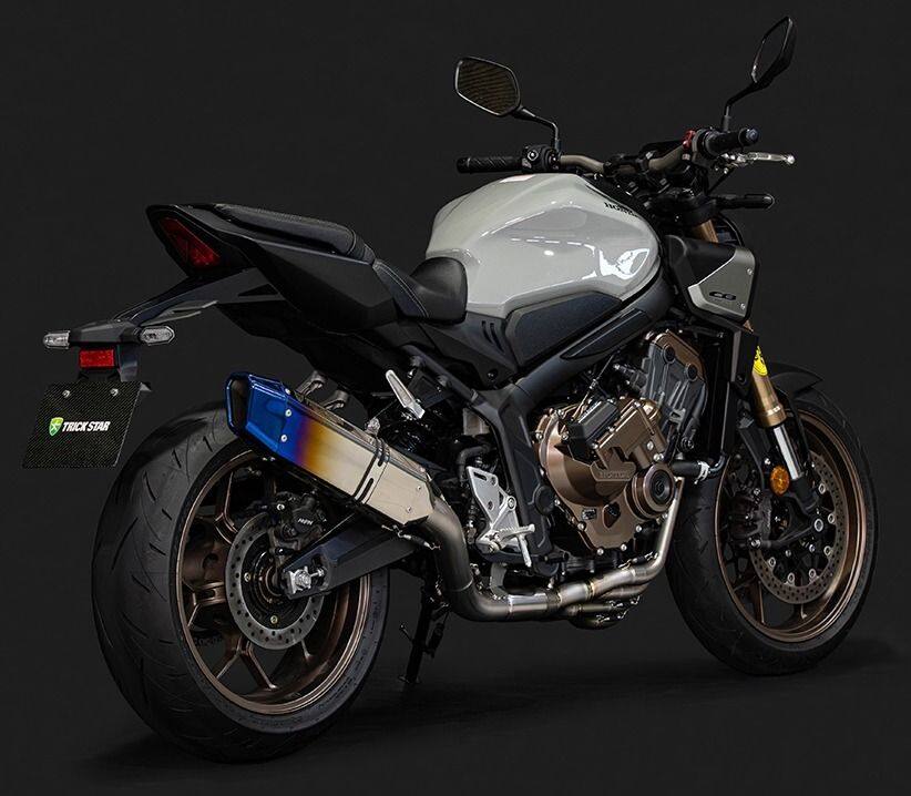 TRICKSTAR トリックスター 政府認証フルエキゾーストマフラーIKAZUCHI CB650R CBR650R HONDA ホンダ フルエキゾーストマフラー マフラー サイレンサータイプ:IKAZUCHI焼チタン|ウェビック 店