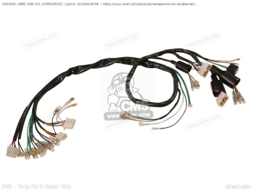 CMS シーエムエス HARNESS， WIRE (NON O.E. ALTERNATIVE)［32100404670P］ CB500K3 FOUR EUROPEAN DIRECT SALES CB550 CB550K3 AUSTRALIA ENGLAND FRANCE GENERAL EXPORT KMH MPH GERMANY CB550K HONDA ホンダ メインハーネス スイッチ・ハーネス関係 電装系｜ウェビック　店