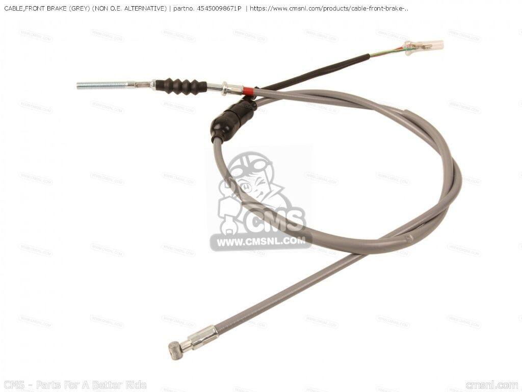 CMS シーエムエス CABLE，FRONT BRAKE (GREY) (NON O.E. ALTERNATIVE)［45450098671P］ HONDA ホンダ ブレーキワイヤー・ブレーキケーブル ブレーキ｜ウェビック　店