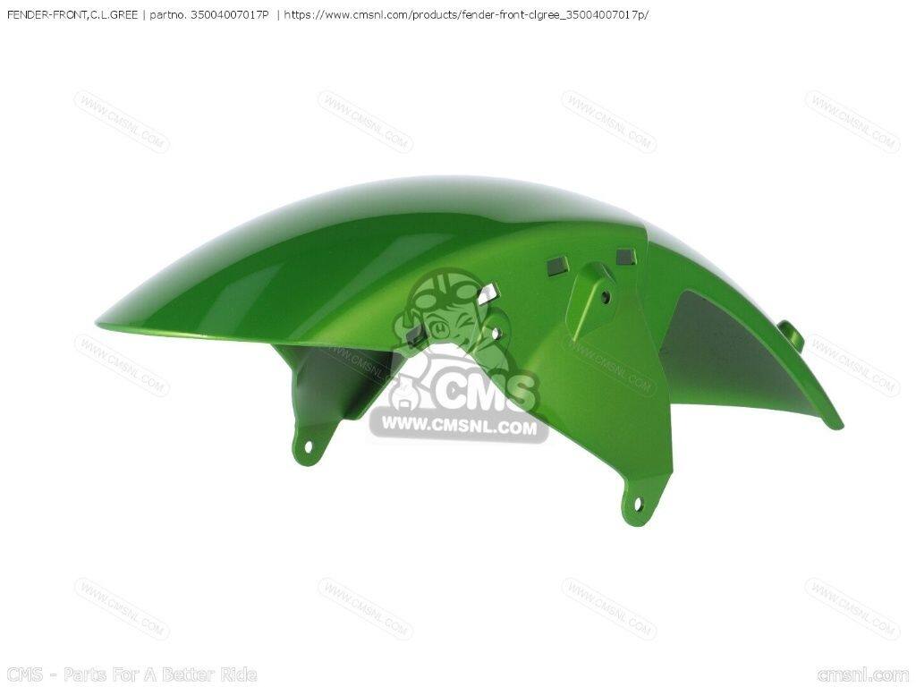 CMS シーエムエス FENDER-FRONT，C.L.GREE［35004007017P］ ZR1000B7F Z1000 ZR1000B8F KAWASAKI カワサキ フロントフェンダー フェンダー関連 外装｜ウェビック　店