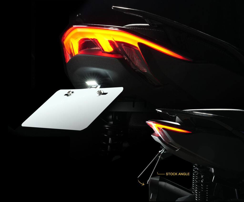 APEXX アペックス License Plate Relocation Kit Cygnus X Mk7 125 155 YAMAHA ヤマハ フェンダーレスキット フェンダー関連 外装｜ウェビック　店