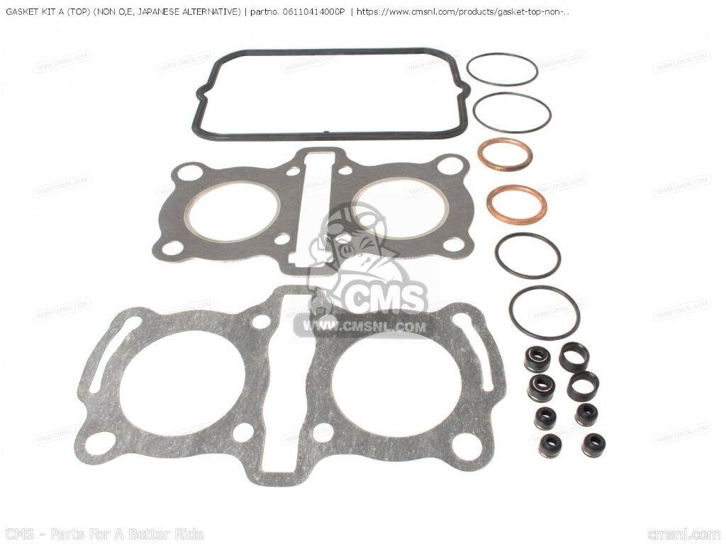 CMS シーエムエス (06112-414-010P) GASKET KIT A (TOP) (NON O，E， JAPANESE ALTERNATIVE) (MCA)［06110414000P］ ホンダ エンジンガスケット エンジンパーツ エンジン｜ウェビック　店