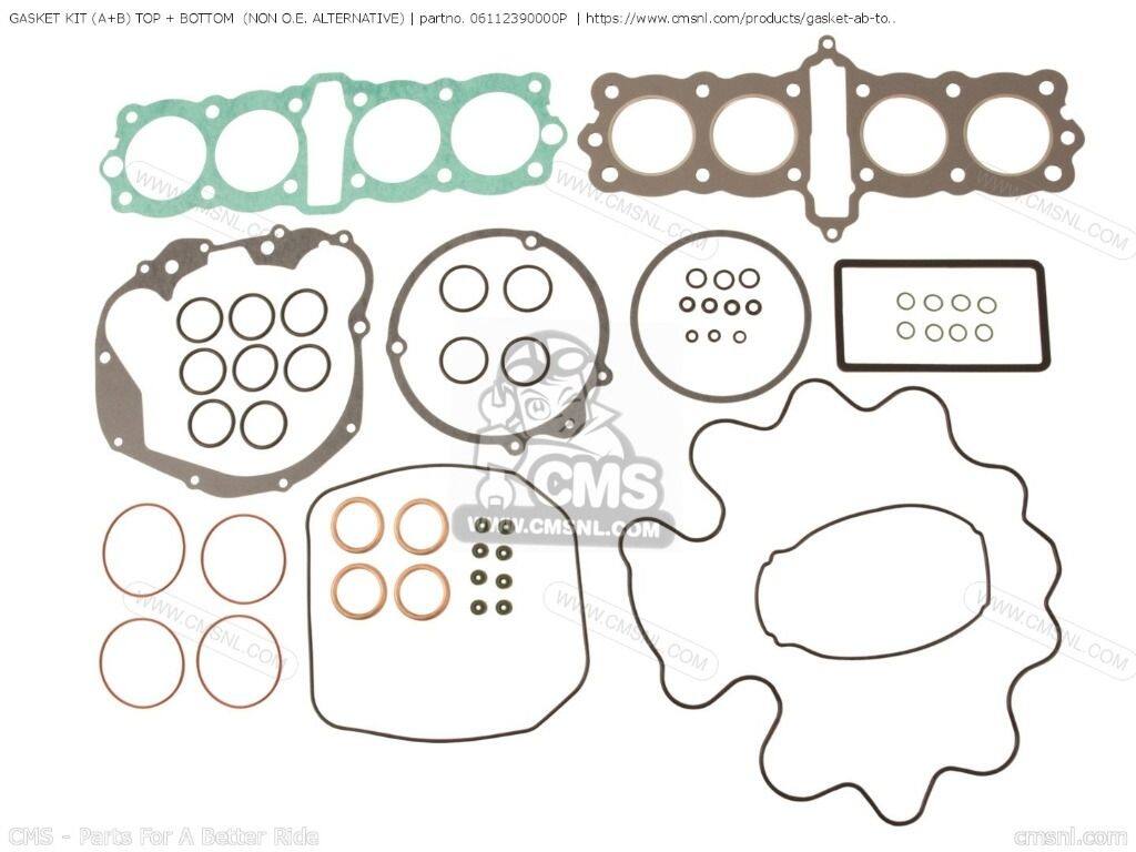 CMS シーエムエス GASKET KIT (A+B) TOP + BOTTOM (NAS) (NON O.E. ALTERNATIVE)［06112390000P］ HONDA ホンダ エンジンガスケット エンジンパーツ エンジン｜ウェビック　店