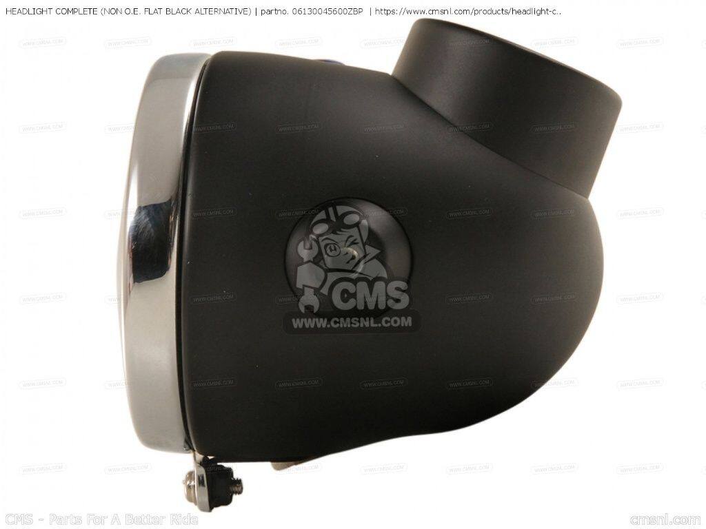 CMS シーエムエス HEADLIGHT COMPLETE (NON O.E. FLAT BLACK ALTERNATIVE)［06130045600ZBP］ Z50M MONKEY Z50A FORMER MODEL U.S.A Z50AK2 Z50J1 GENERAL EXPORT KPH AUSTRALIA MPH HONDA ホンダ ヘッドライト 灯火類 電装系｜ウェビック　店