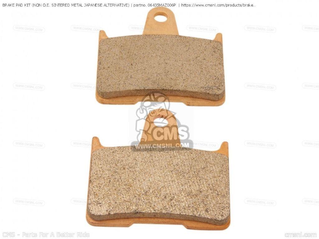 CMS シーエムエス BRAKE PAD KIT (NON O.E. SINTERED METAL JAPANESE ALTERNATIVE) (NA［06435MAZ006P］ KAWASAKI カワサキ HONDA ホンダ ブレーキパッド ブレーキ｜ウェビック　店 8,084円