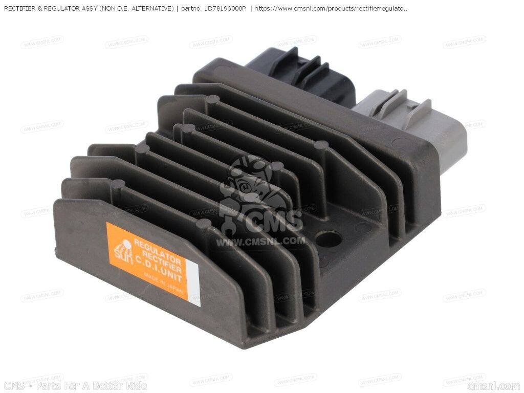 CMS シーエムエス RECTIFIER ＆ REGULATOR ASSY (NON O.E. ALTERNATIVE)［1D78196000P］ YZF-R1 XVS950CR XVS950 XV1900A FZ1-SA FZ1-N FZ1-NV FZ1-NW FJR1300AS FJR1300ASV FJR1300ASW FZ1-S FZ1-SV FZ1-SW FZ1-SX XVS1300A FJR1300A FJR1300AV YAMAHA ヤマハ 電装系｜ウェビック　店