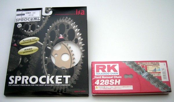 Moto Salgo モトサルゴ CT110 ISAスプロケット 41T & RK 428SH 102L セット HUNTER CUB [ハンターカブ] PモデルJH2JD01U※PK200001- および JD01-5300001- HONDA ホンダ スプロケット・チェーンセット 駆動系｜ウェビック　店