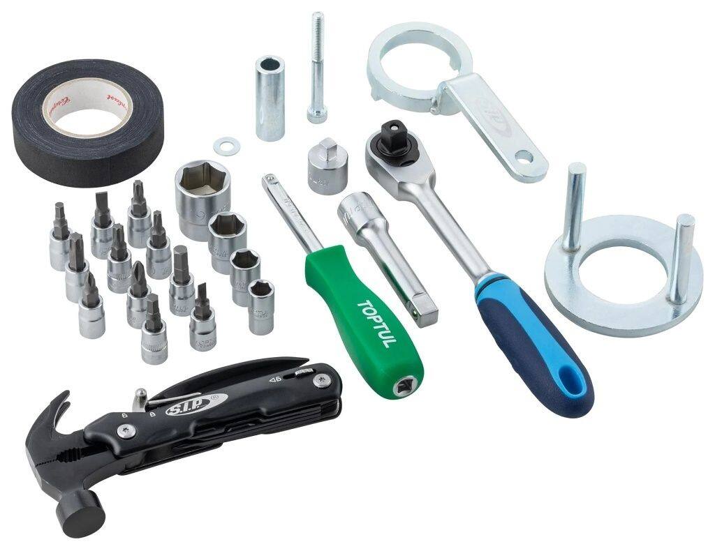 SIP Scootershop エスアイピー スクーターショップ 【SIP PERFORMANCE】 ツールキット PORDOI GP 300 LC Euro4 GT 60&deg; i.e. GTS ABS Classic／Super／Super Sport Euro5+ Super SuperSport SuperTech i.e.／Touring 4V HPE Euro5 Touring GTV RST Sei Giorni セット工具｜ウェビック　店