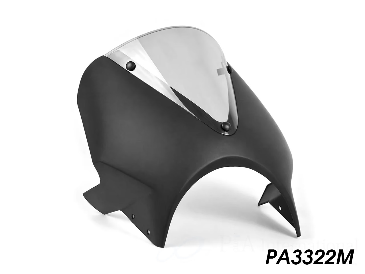P&A International P&Aインターナショナル ヘッドライトフェアリング Monkey 125 HONDA ホンダ アッパーカウル・フロントカウル カウル関連 外装 カラー：マットブラック｜ウェビック　店