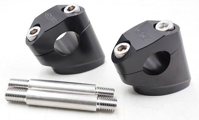 GIGA BIKE FACTORY ギガバイクファクトリー Offset Handlebar Risers for Standard Bars (22 mm) ハンドルポスト・ハンドルライザー ハンドル周辺パーツ ハンドル｜ウェビック　店