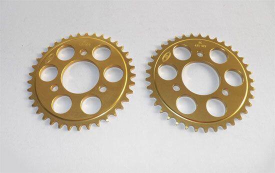 GIGA BIKE FACTORY ギガバイクファクトリー 415 Rear Sprocket for RS125 (Punched Type， 54mm ID) RS 125 HONDA ホンダ ドリブンスプロケット・リアスプロケット 駆動系 Size：33｜ウェビック　店