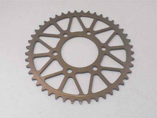 GIGA BIKE FACTORY ギガバイクファクトリー Aluminum Rear Sprocket for ZX-10R, ER-6N, Z800, Z1000 (Hard Grey) ER-6N NINJA ZX-10R Z800 KAWASAKI カワサキ ドリブンスプロケット・リアスプロケット 駆動系 Size: 45 teeth|ウェビック 店