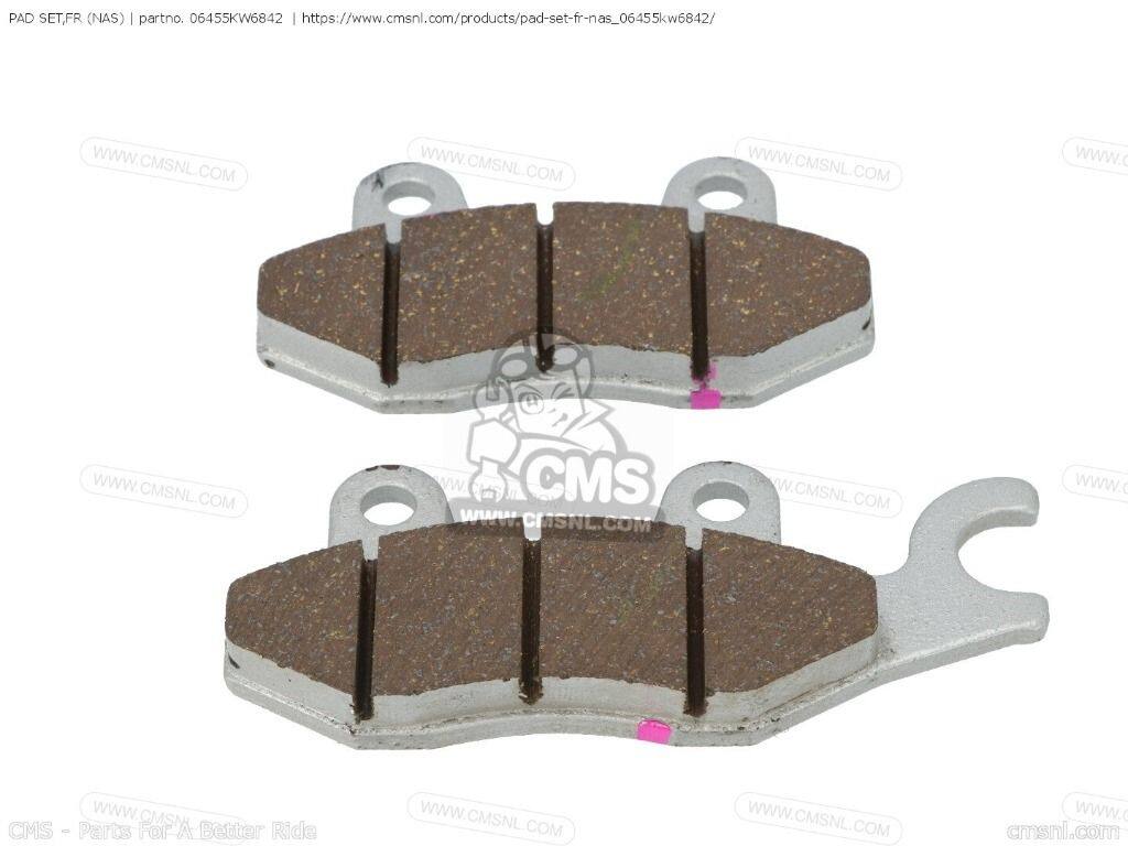 CMS シーエムエス (06455-KW6-844) PAD SET，FR (NAS)［06455KW6842］ CBF250 HONDA ホンダ ブレーキパッド ブレーキ｜ウェビック　店