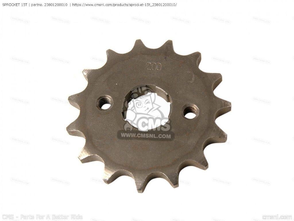 CMS シーエムエス (23801-KC6-000) SPROCKET 15T［23801200010］ C200 CA200 HONDA ホンダ ミッション・ギア エンジンパーツ エンジン｜ウェビック　店
