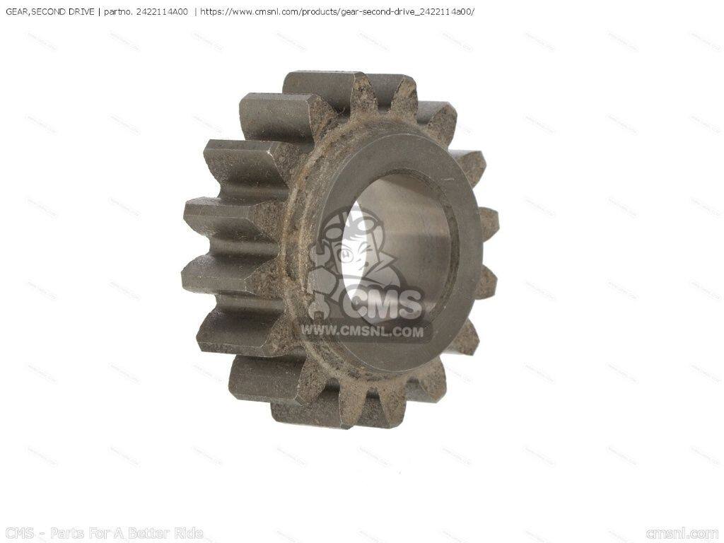 CMS シーエムエス (24221-14A10) GEAR，SECOND DRIVE［2422114A00］ DR500R DR500S DR600R DR600RU DR600S DR600SU DR650R DR650RE DR650REU DR650RS DR650RSE DR650RSEU DR650RSU DR650RU DR650S DR650SE SP600 SUZUKI スズキ ミッション・ギア エンジンパーツ エンジン｜ウェビック　店