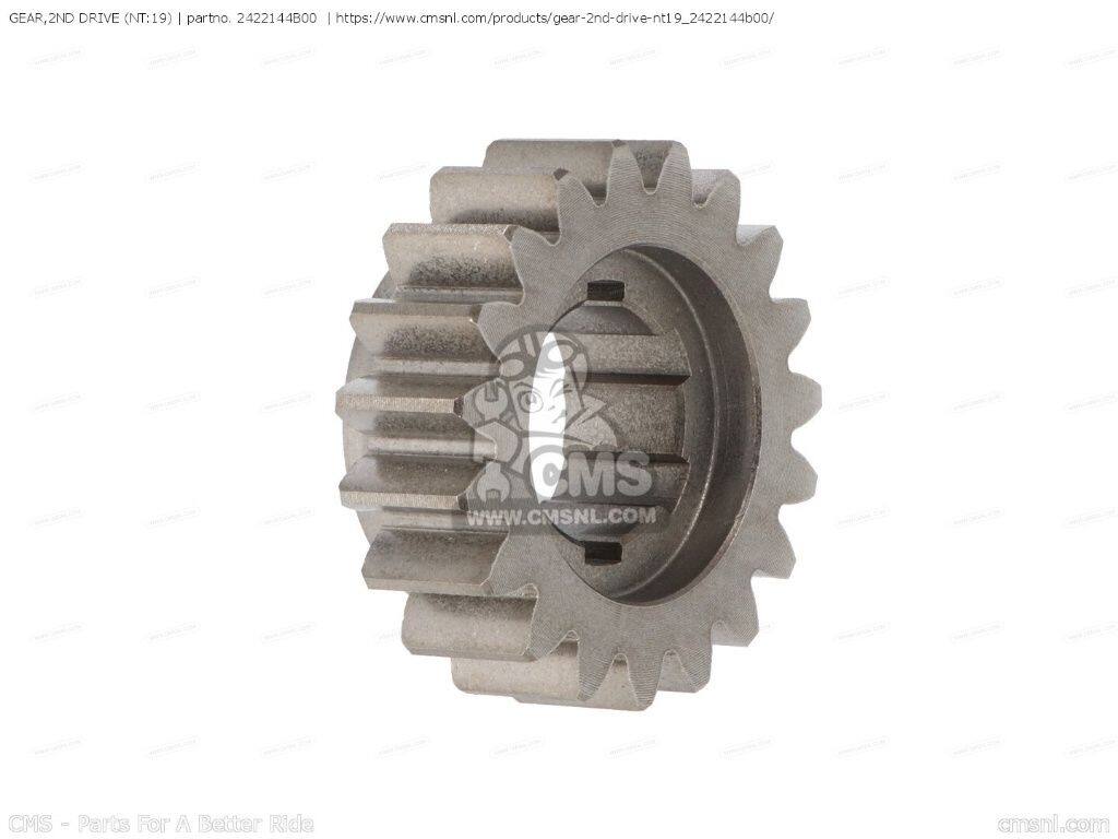CMS シーエムエス (24221-44B20) GEAR，2ND DRIVE (NT：19)［2422144B00］ DR750S DR750SU DR800S DR800SU SUZUKI スズキ ミッション・ギア エンジンパーツ エンジン｜ウェビック　店