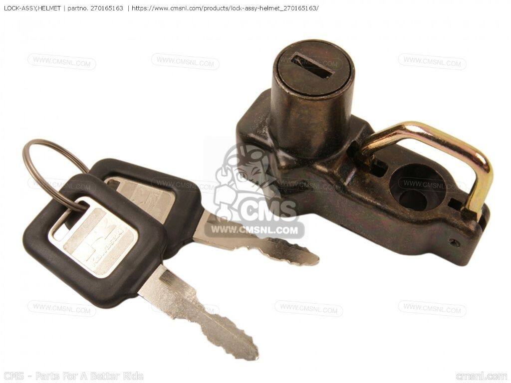CMS シーエムエス (27016-5203) LOCK-ASSY，HELMET［270165163］ ZX500C1 ZZR500 ZX500C2 ZX500C3 ZX600D1 NINJA ZX6 ZZR600 ZX600D2 ZX600D2A ZX600D3 ZX600D4 KAWASAKI カワサキ キーシリンダー・鍵 スイッチ・ハーネス関係 電装系｜ウェビック　店