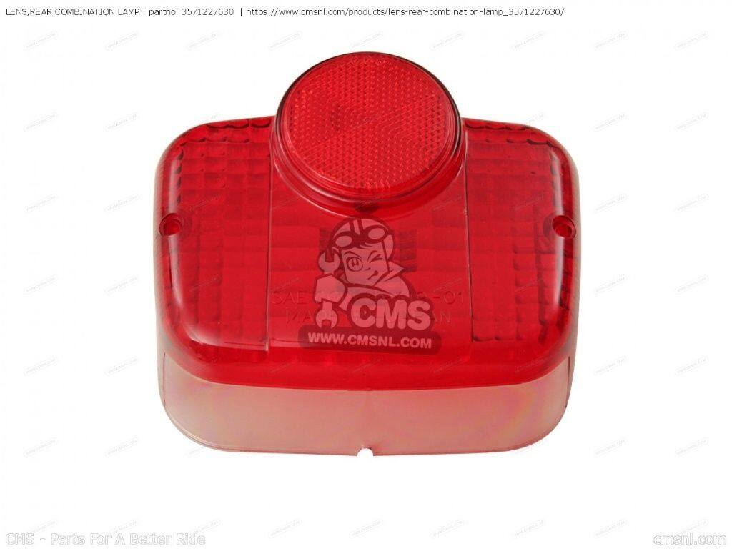 CMS シーエムエス (35712-23011) LENS，REAR COMBINATION LAMP［3571227630］ FR80 RV125 RV90 TC100 TC125 TC185 TS100 TS125 TS185 TS250 TS400 TS50 TS75 SUZUKI スズキ その他テールランプオプション・補修部品 灯火類 電装系｜ウェビック　店